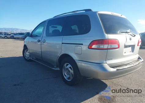 2001 Toyota Sienna Xle z USA, uszkodzony, nr VIN 4T3ZF13C71U389167